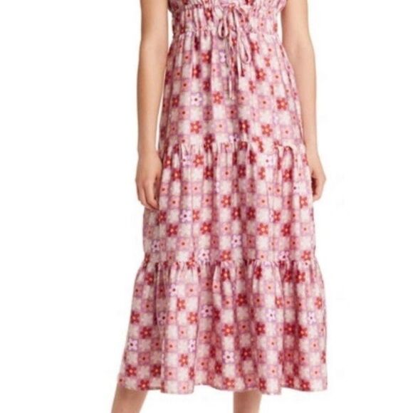 BTFL Life Floral Pink Maxi Dress - Picture 1 of 6